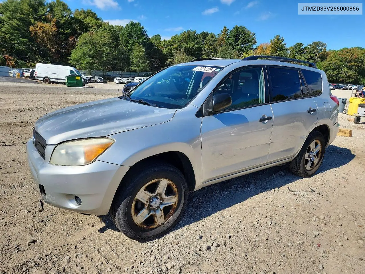 TOYOTA RAV 4 2006, VIN JTMZD33V266000866