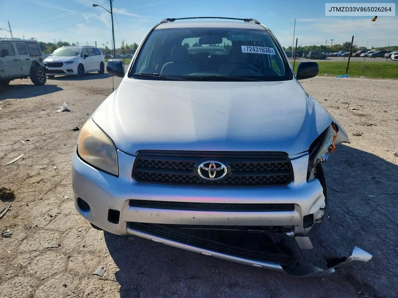 2006 TOYOTA RAV 4 VIN JTMZD33V865026264 — фото 5