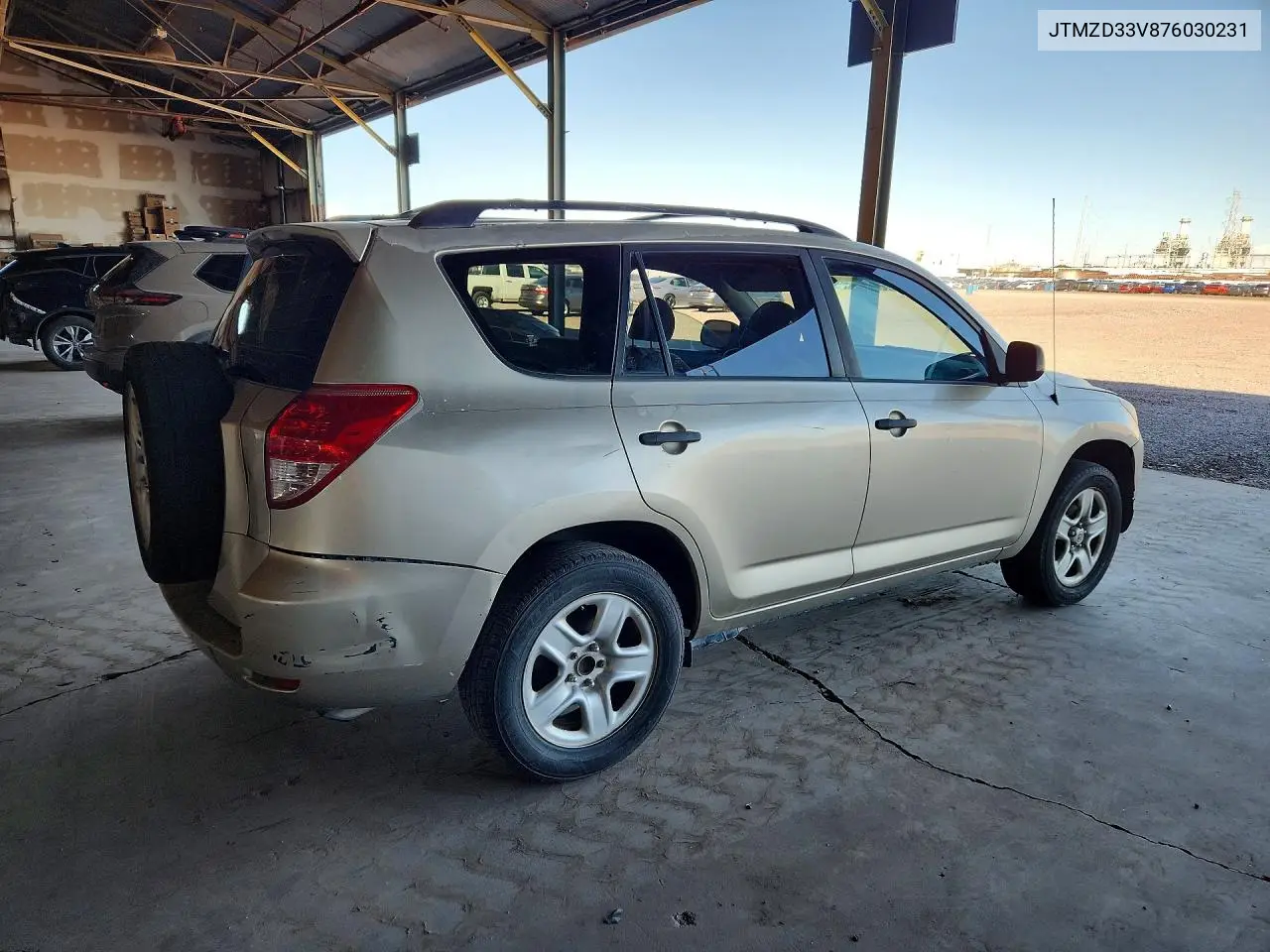 2007 TOYOTA RAV 4 VIN JTMZD33V876030231 — фото 3