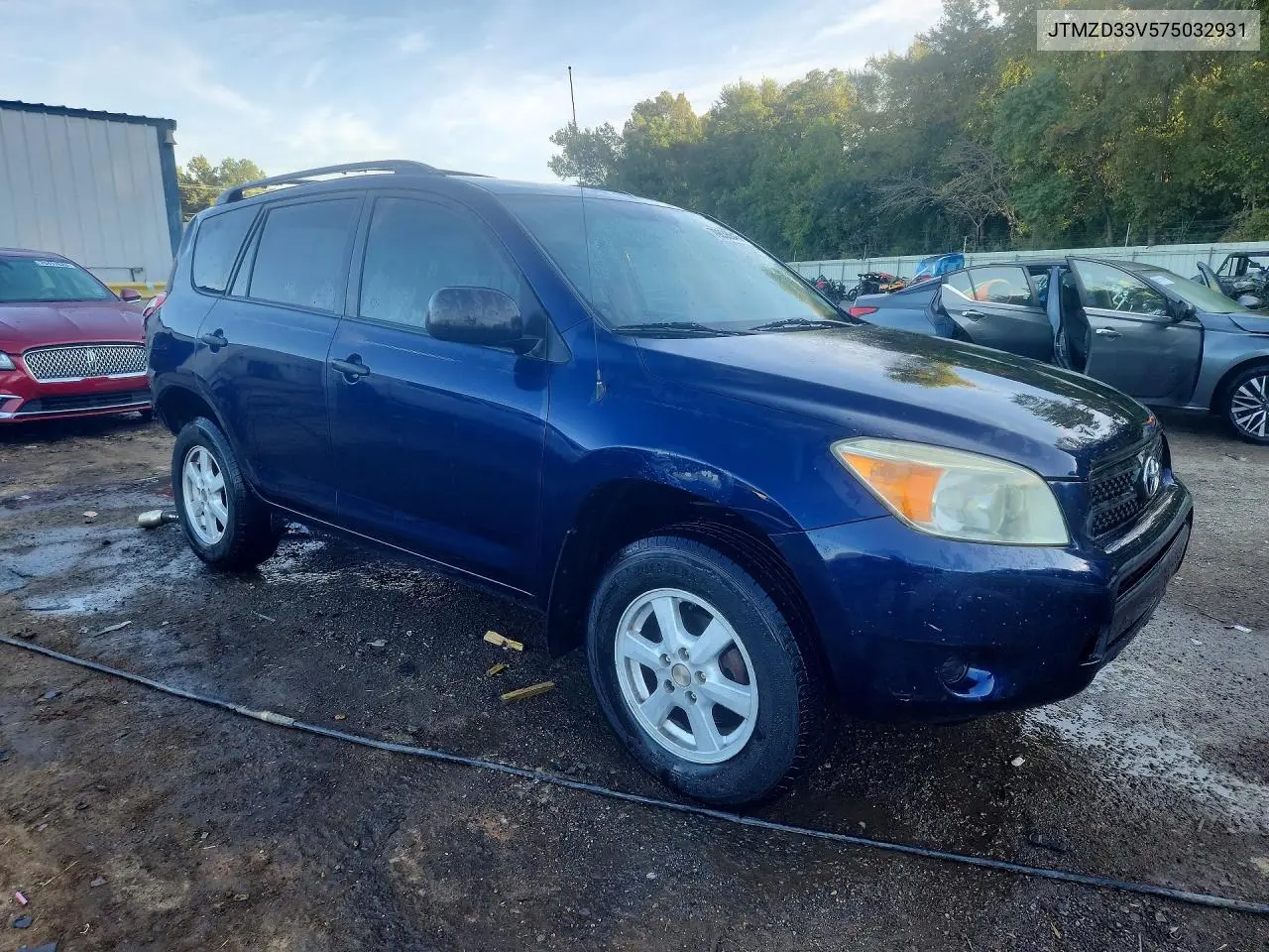 2007 TOYOTA RAV 4 VIN JTMZD33V575032931 — фото 4