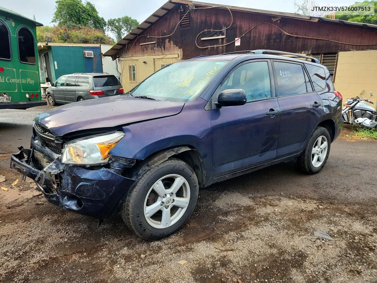 TOYOTA RAV 4 2007, VIN JTMZK33V576007513