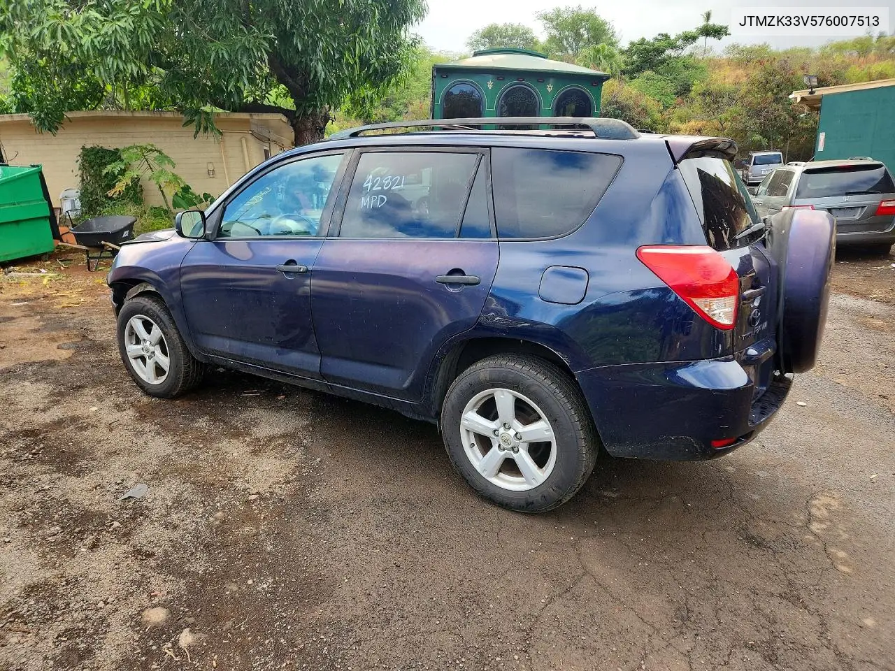 2007 TOYOTA RAV 4 VIN JTMZK33V576007513 — фото 2