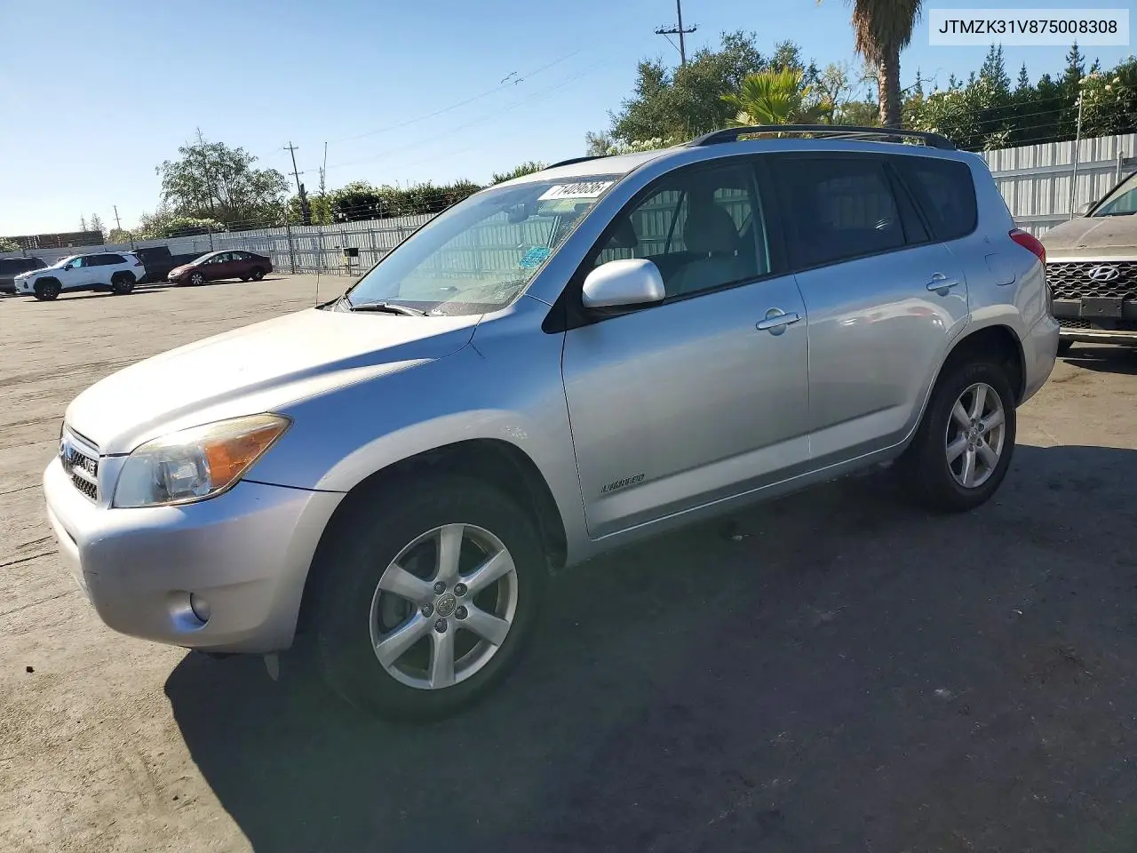 TOYOTA RAV 4 2007, VIN JTMZK31V875008308