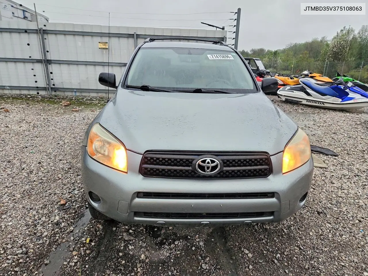 2007 TOYOTA RAV 4 VIN JTMBD35V375108063 — фото 5
