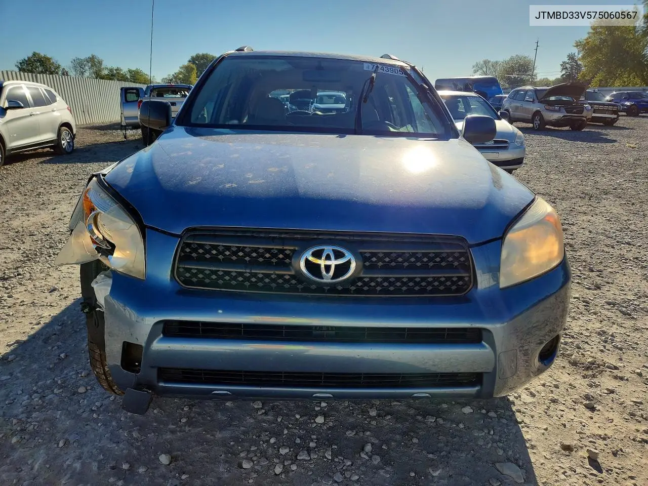 2007 TOYOTA RAV 4 VIN JTMBD33V575060567 — фото 5
