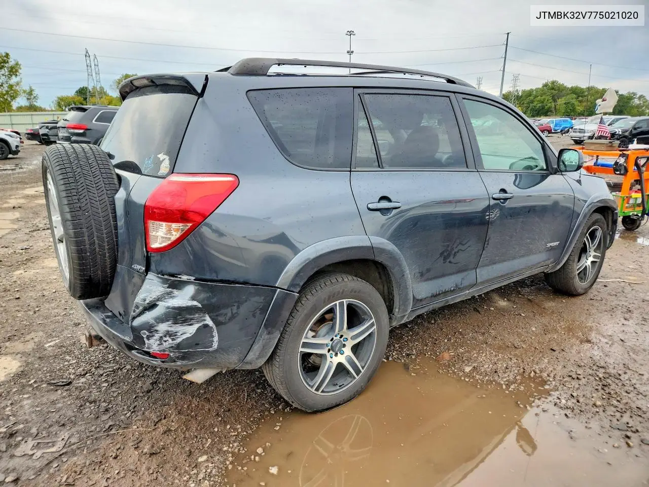 2007 TOYOTA RAV 4 VIN JTMBK32V775021020 — фото 3