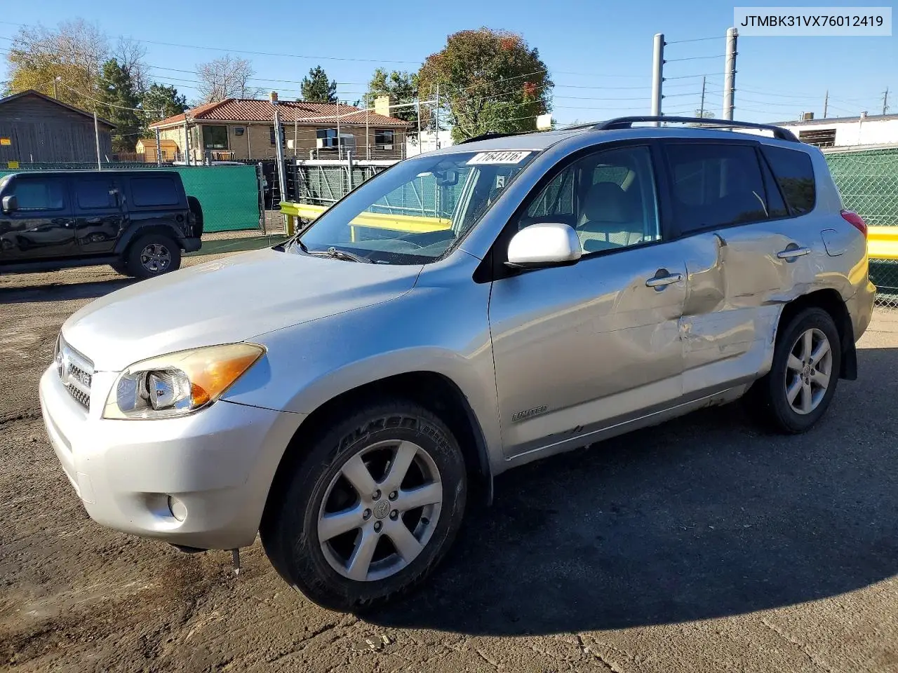 TOYOTA RAV 4 2007, VIN JTMBK31VX76012419
