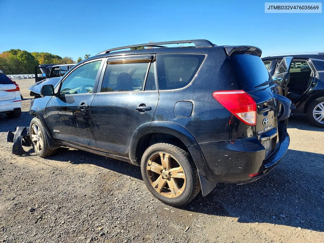 2007 TOYOTA RAV 4 VIN JTMBD32V476035669 — фото 2