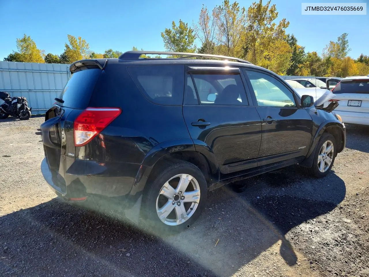 2007 TOYOTA RAV 4 VIN JTMBD32V476035669 — фото 3