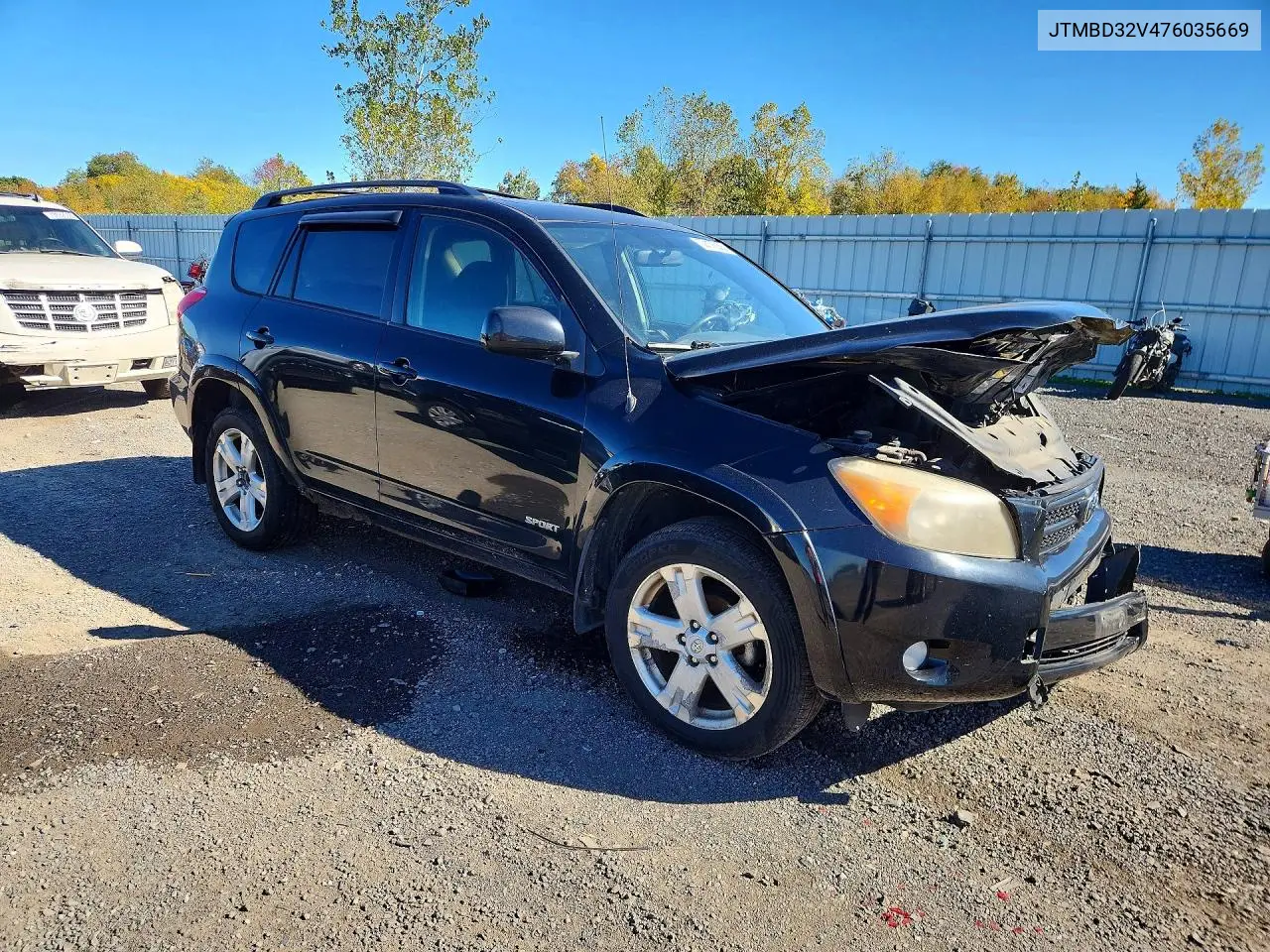 2007 TOYOTA RAV 4 VIN JTMBD32V476035669 — фото 4