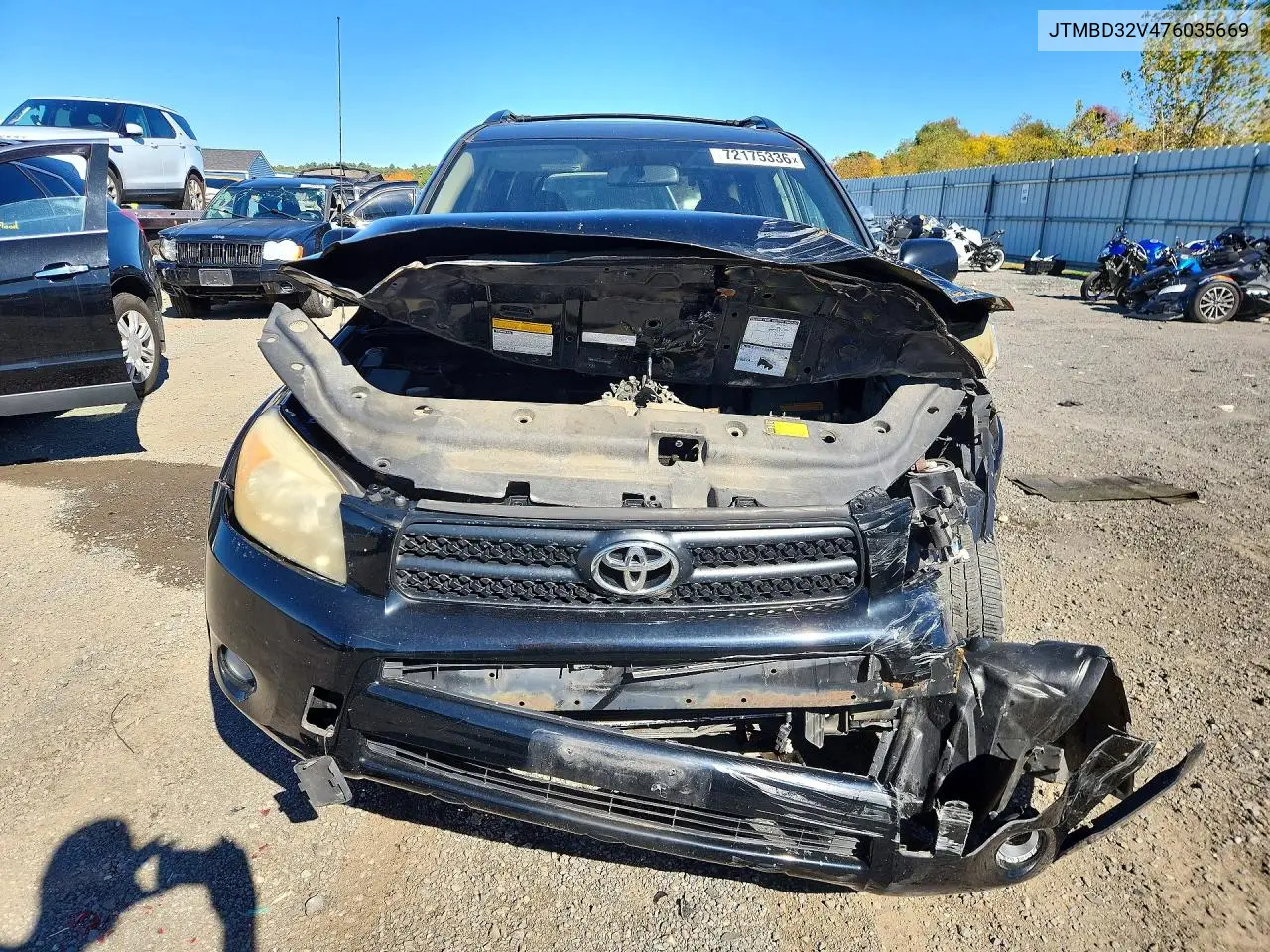 2007 TOYOTA RAV 4 VIN JTMBD32V476035669 — фото 5