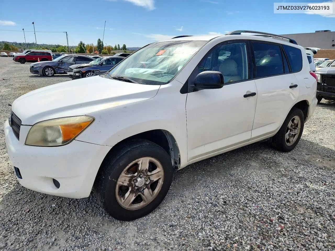 TOYOTA RAV 4 2007, VIN JTMZD33V276023193