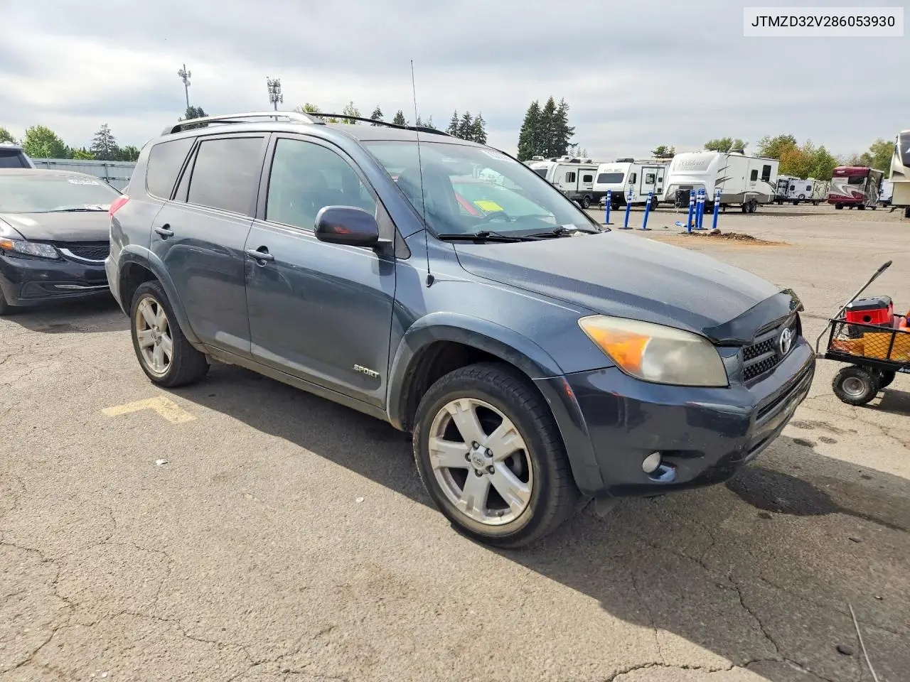 2008 TOYOTA RAV 4 VIN JTMZD32V286053930 — фото 4