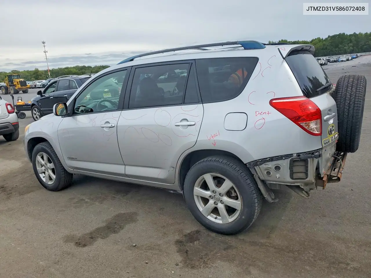 2008 TOYOTA RAV 4 VIN JTMZD31V586072408 — фото 2