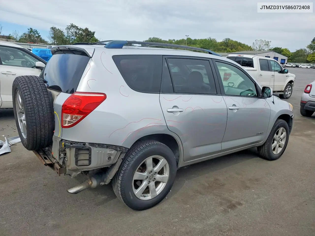 2008 TOYOTA RAV 4 VIN JTMZD31V586072408 — фото 3