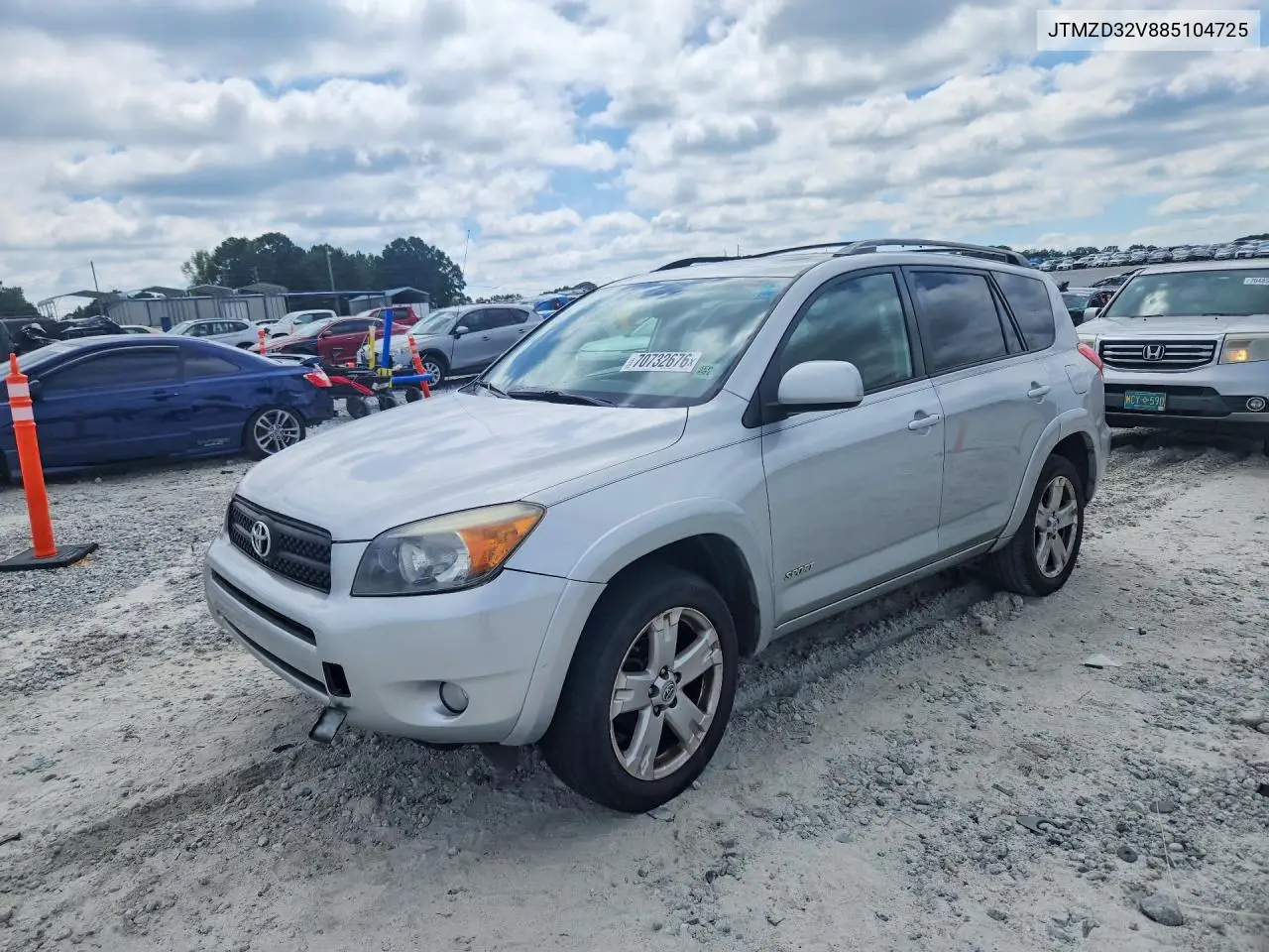 TOYOTA RAV 4 2008, VIN JTMZD32V885104725