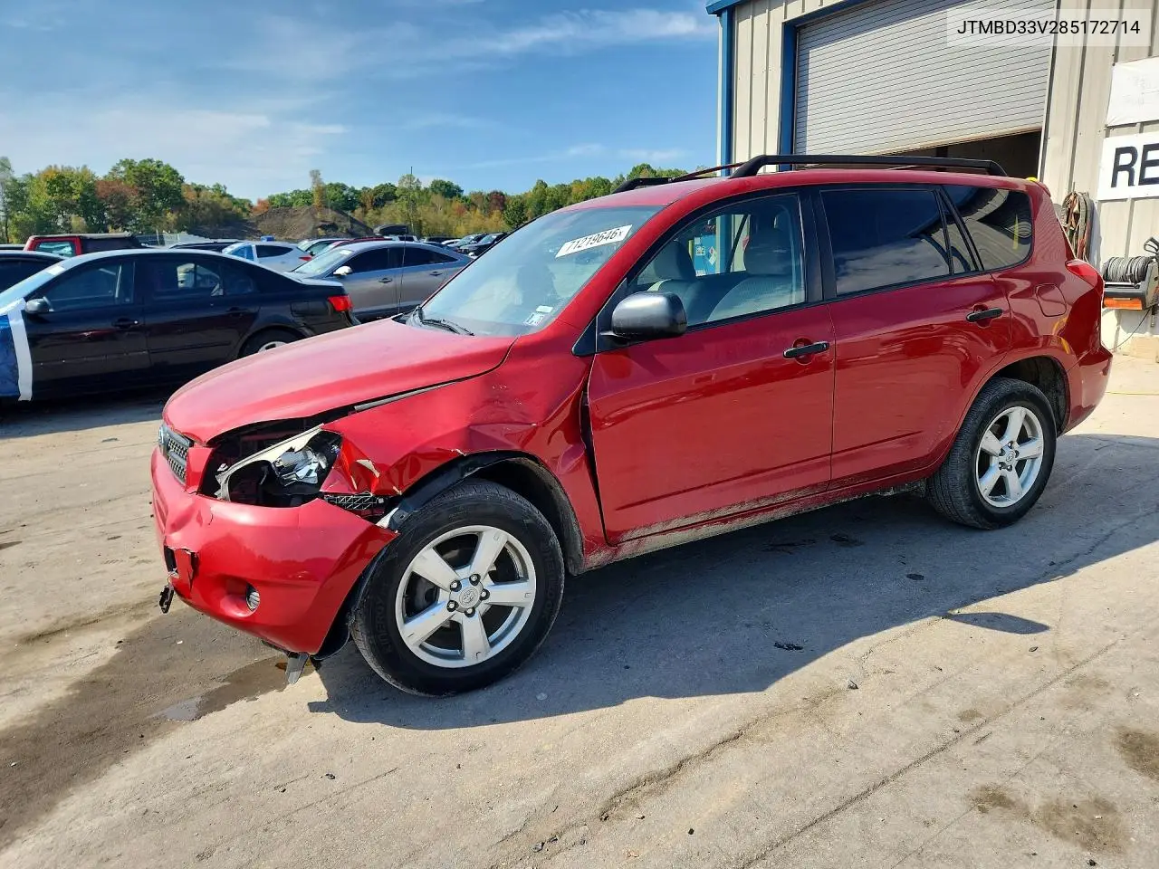 TOYOTA RAV 4 2008, VIN JTMBD33V285172714