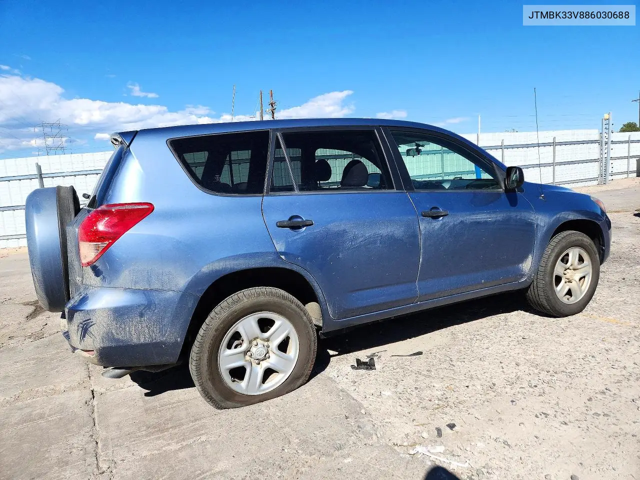 2008 TOYOTA RAV 4 VIN JTMBK33V886030688 — фото 3