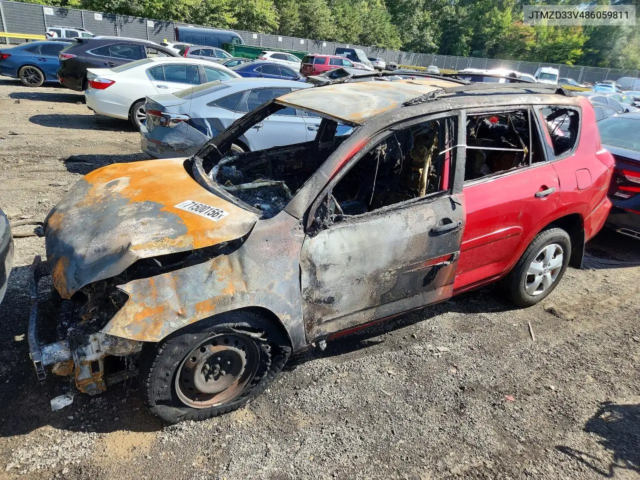 TOYOTA RAV 4 2008, VIN JTMZD33V486059811