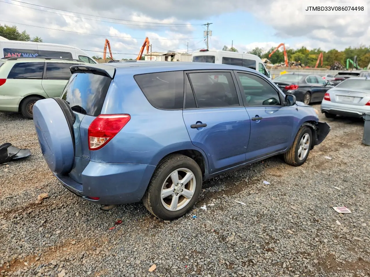 2008 TOYOTA RAV 4 VIN JTMBD33V086074498 — фото 3