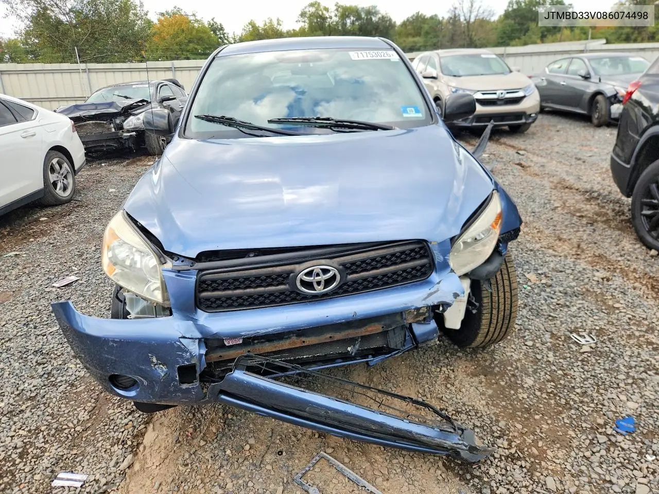 2008 TOYOTA RAV 4 VIN JTMBD33V086074498 — фото 5