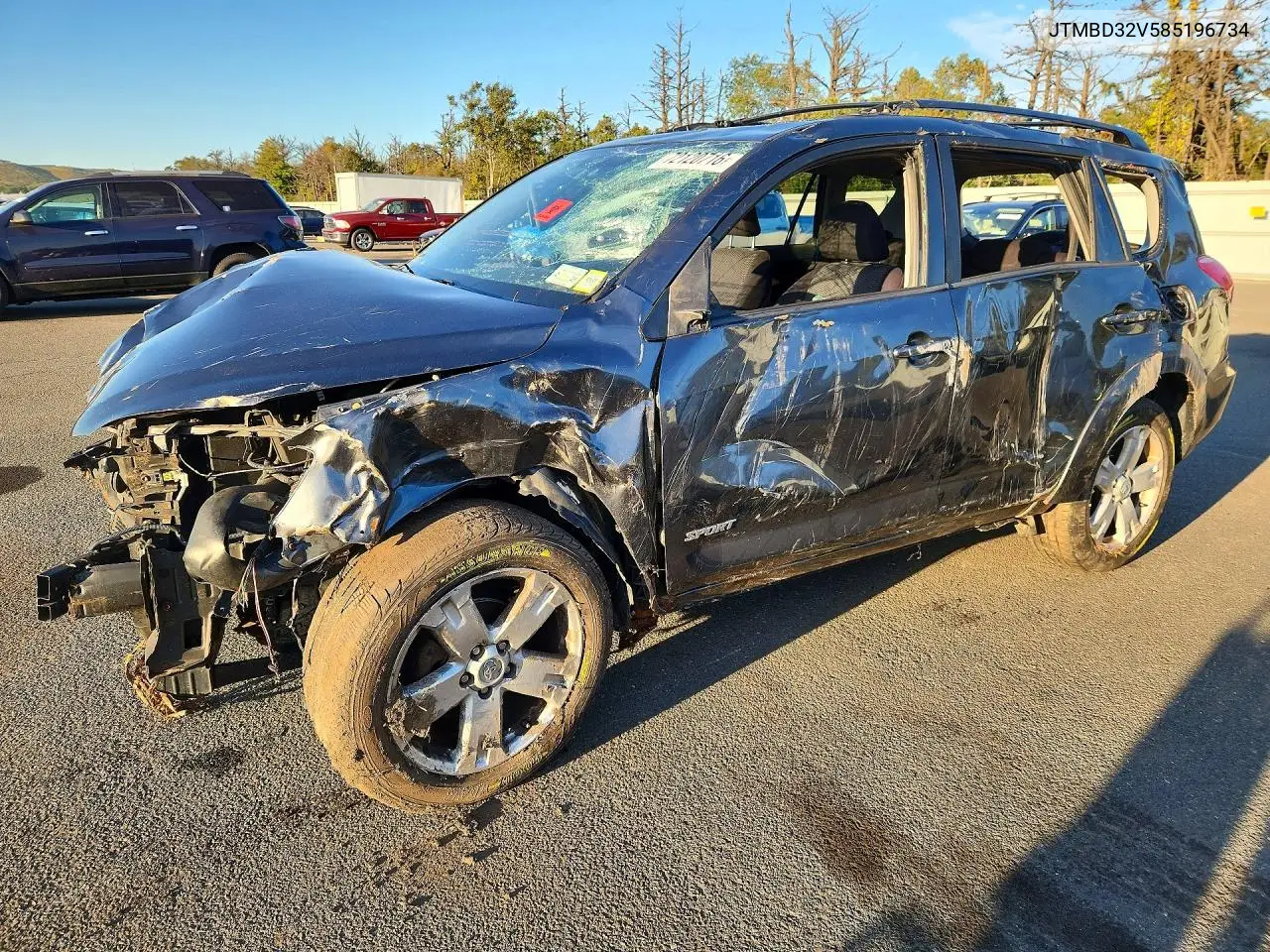 TOYOTA RAV 4 2008, VIN JTMBD32V585196734