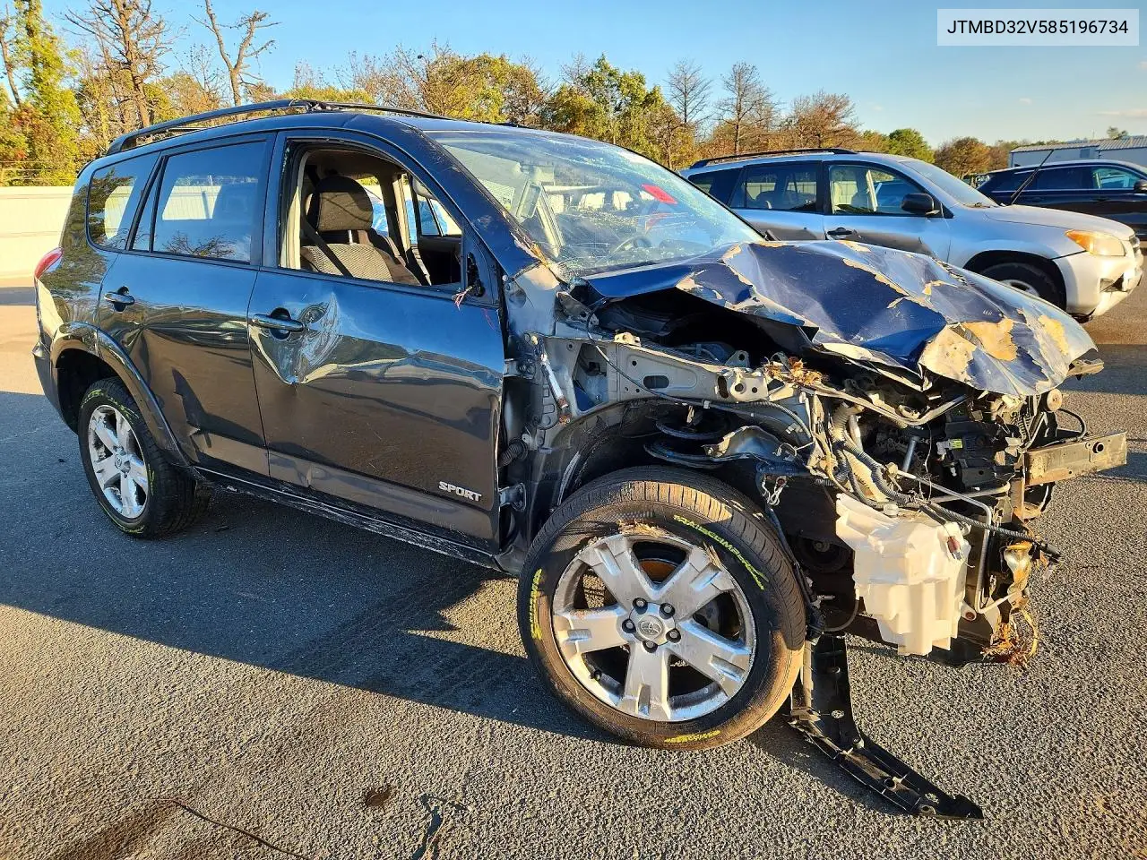 2008 TOYOTA RAV 4 VIN JTMBD32V585196734 — фото 4