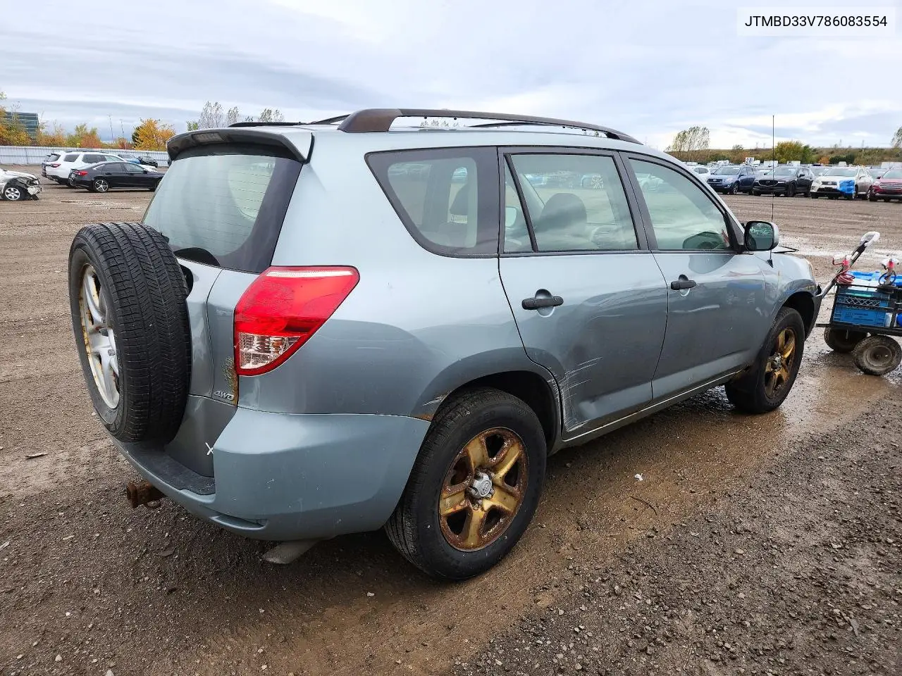 2008 TOYOTA RAV 4 VIN JTMBD33V786083554 — фото 3