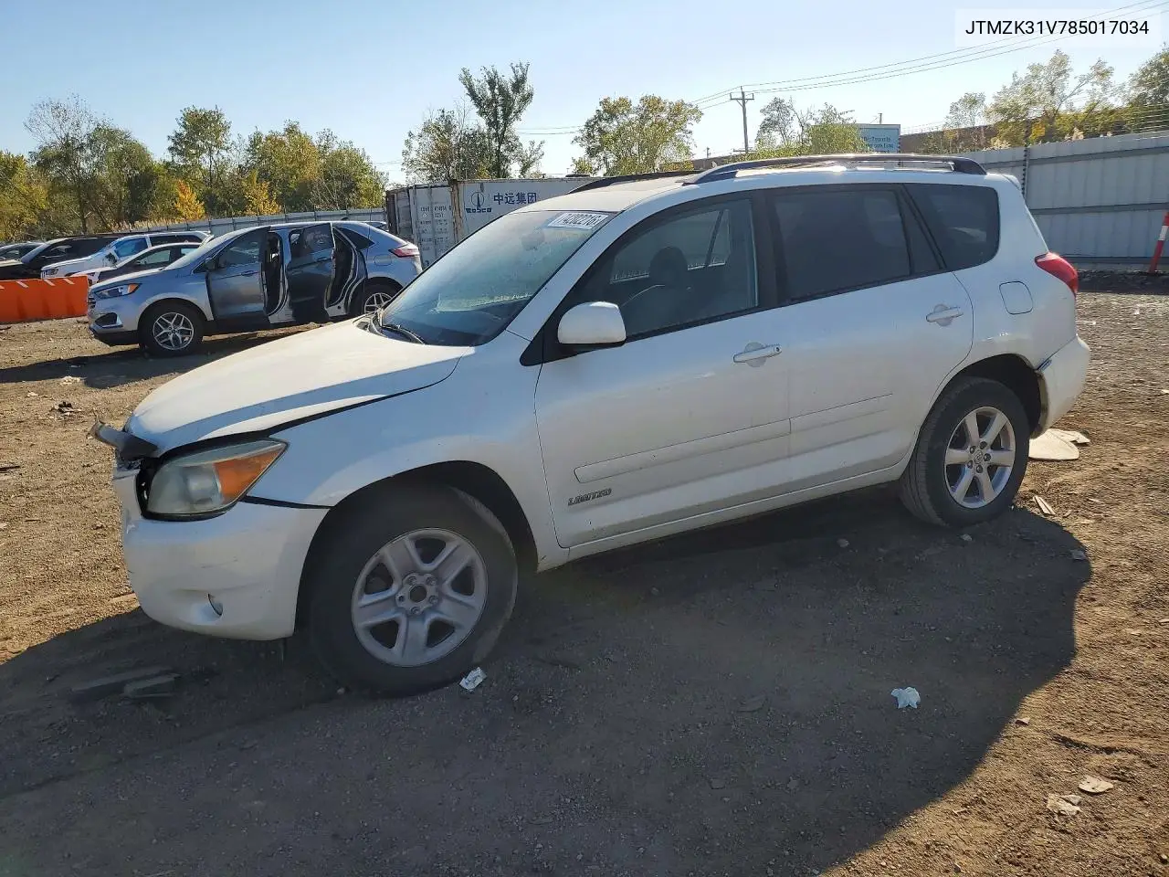 TOYOTA RAV 4 2008, VIN JTMZK31V785017034