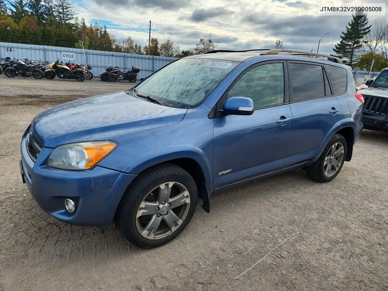 TOYOTA RAV 4 2009, VIN JTMBK32V29D005008