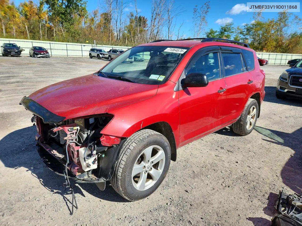 TOYOTA RAV 4 2009, VIN JTMBF33V19D011868