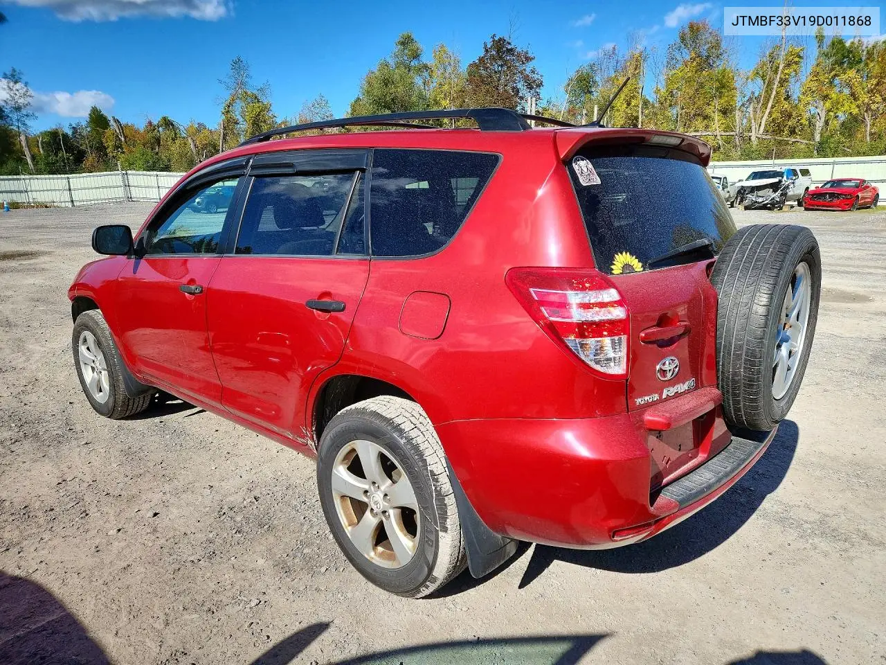 2009 TOYOTA RAV 4 VIN JTMBF33V19D011868 — фото 2
