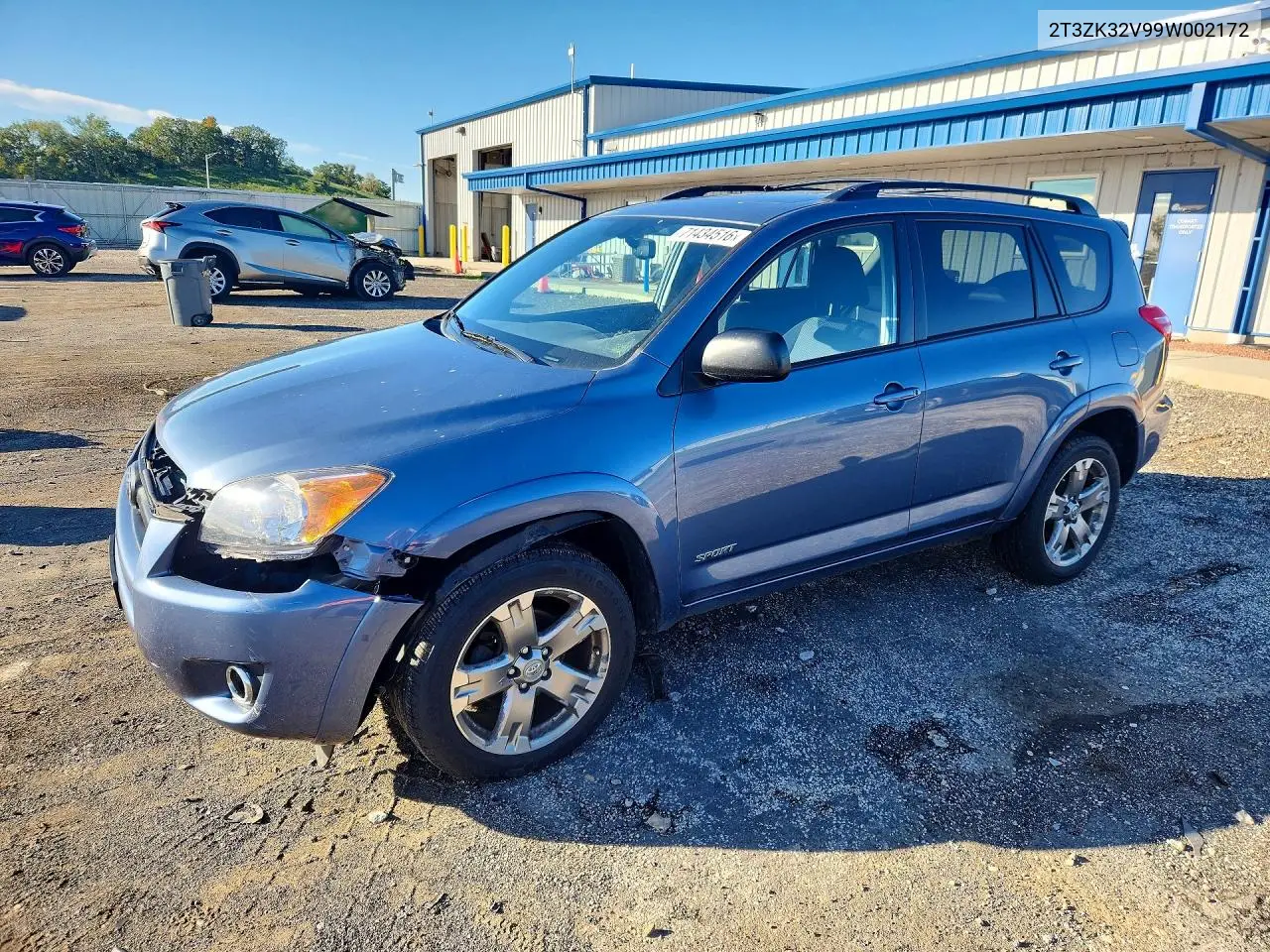 TOYOTA RAV 4 2009, VIN 2T3ZK32V99W002172