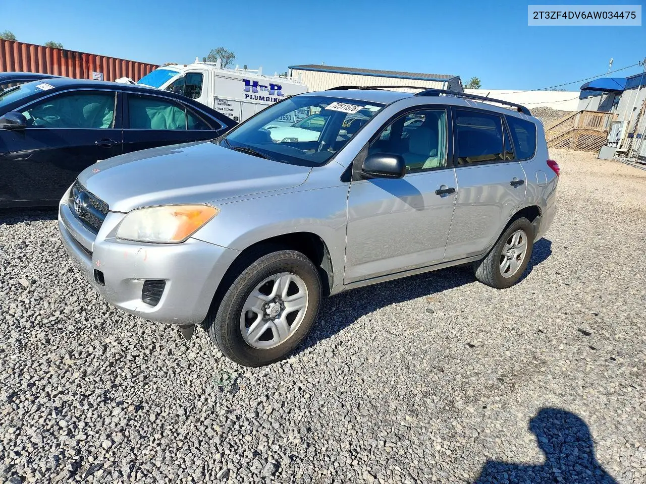 TOYOTA RAV 4 2010, VIN 2T3ZF4DV6AW034475