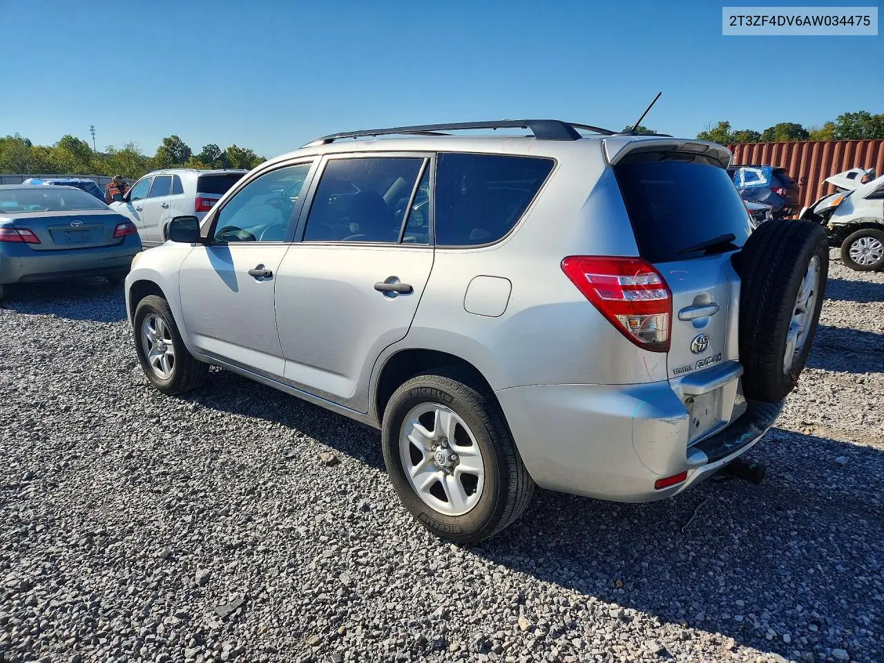 2010 TOYOTA RAV 4 VIN 2T3ZF4DV6AW034475 — фото 2
