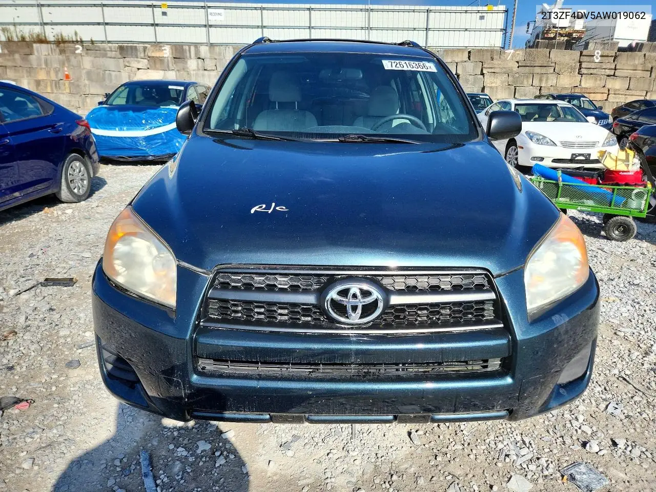 2010 TOYOTA RAV 4 VIN 2T3ZF4DV5AW019062 — фото 5