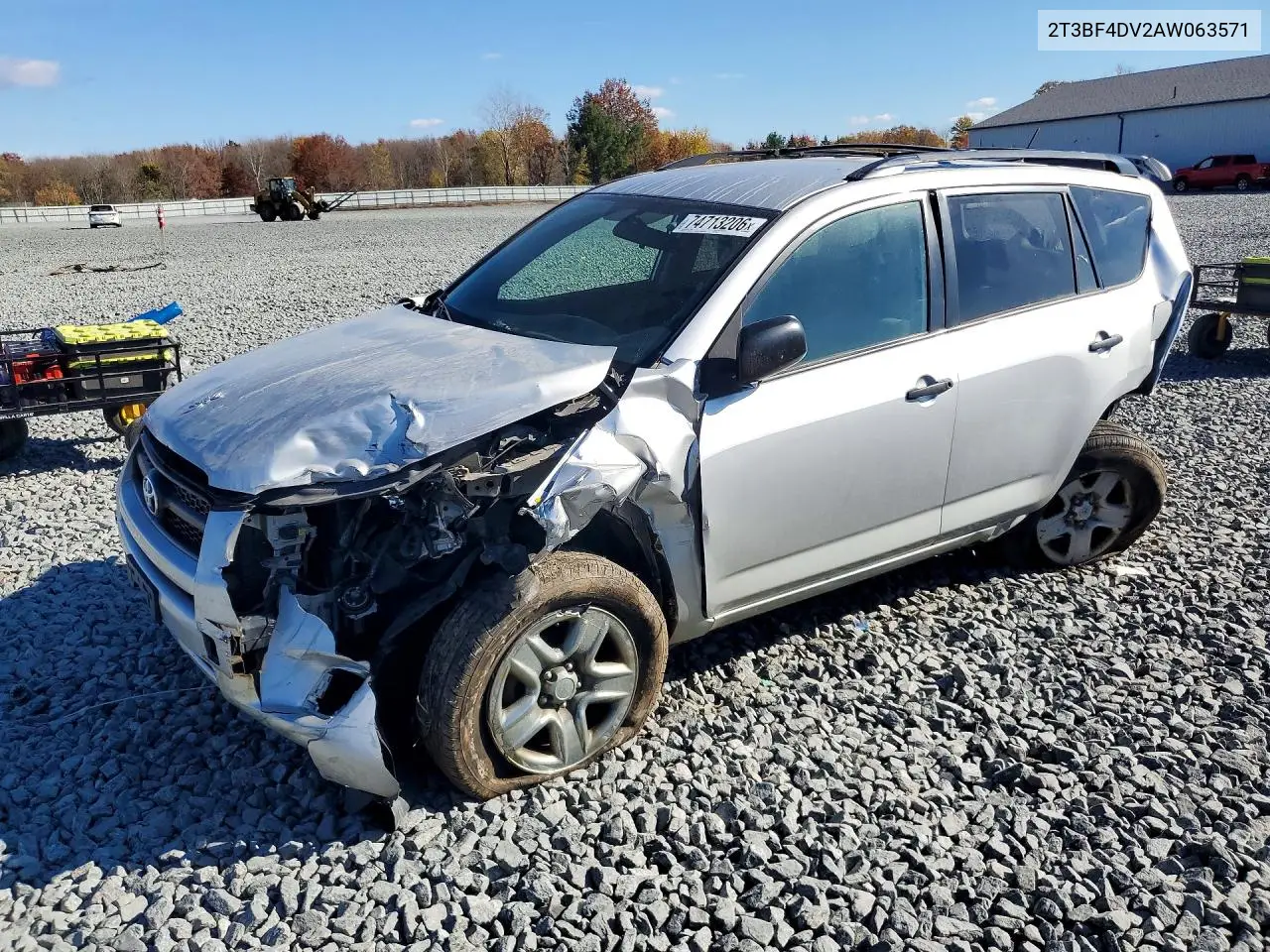 TOYOTA RAV 4 2010, VIN 2T3BF4DV2AW063571