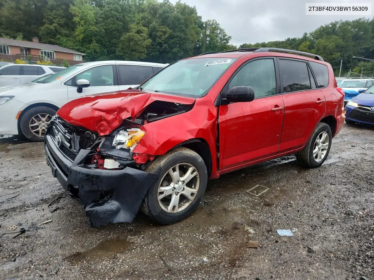 TOYOTA RAV 4 2011, VIN 2T3BF4DV3BW156309
