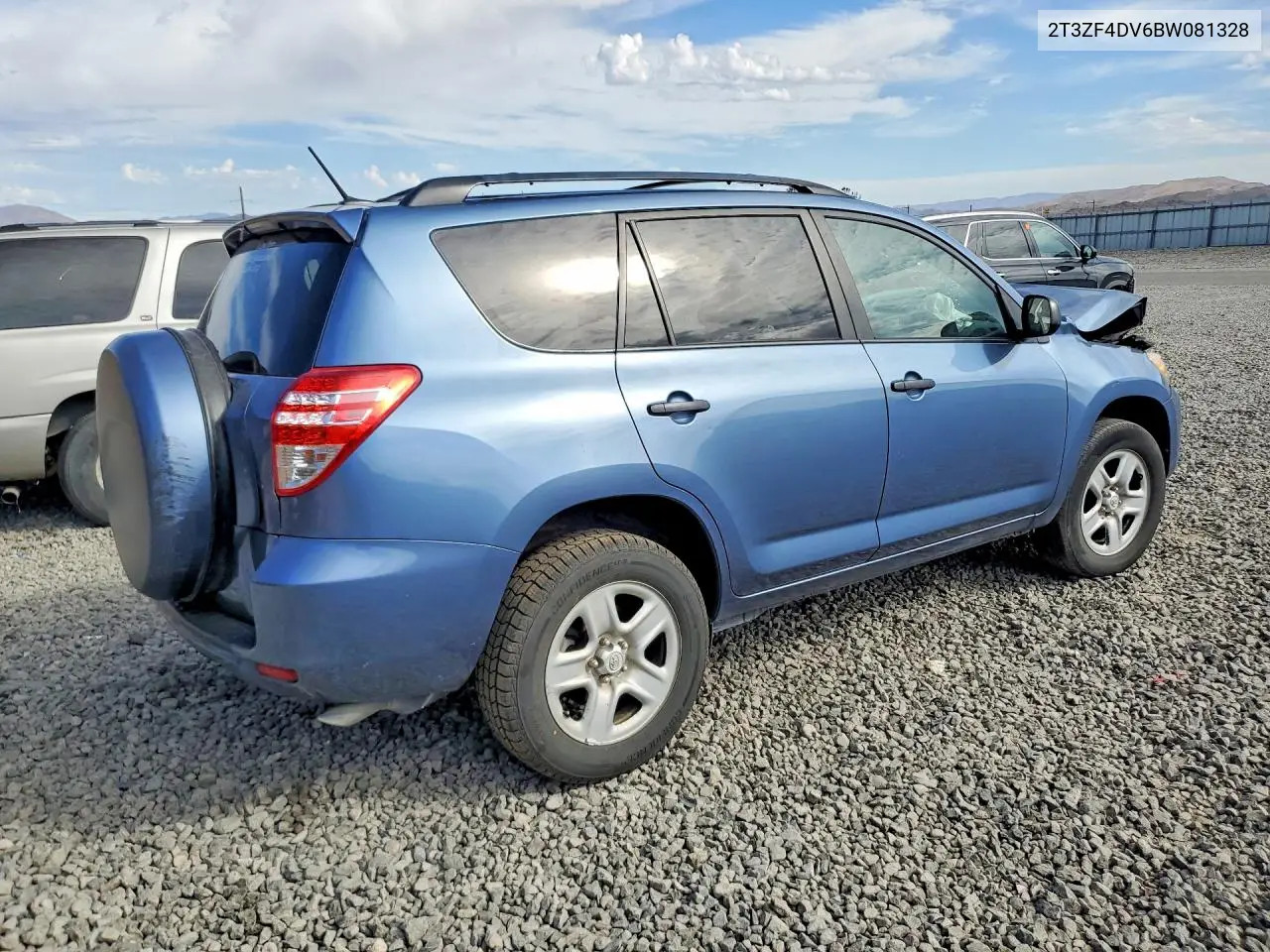 2011 TOYOTA RAV 4 VIN 2T3ZF4DV6BW081328 — фото 3
