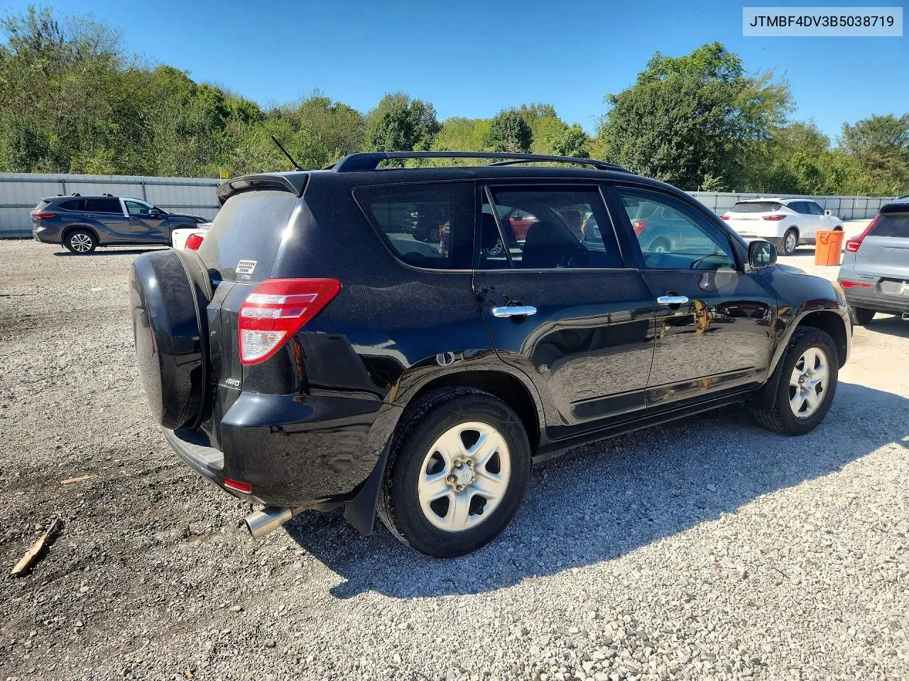 2011 TOYOTA RAV 4 VIN JTMBF4DV3B5038719 — фото 3
