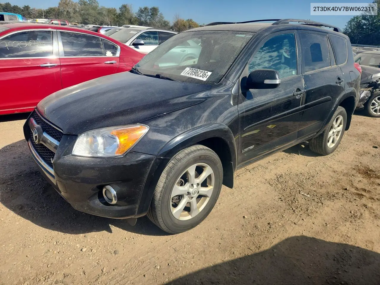 TOYOTA RAV 4 2011, VIN 2T3DK4DV7BW062311