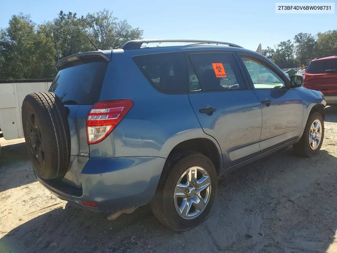 2011 TOYOTA RAV 4 VIN 2T3BF4DV6BW098731 — фото 3