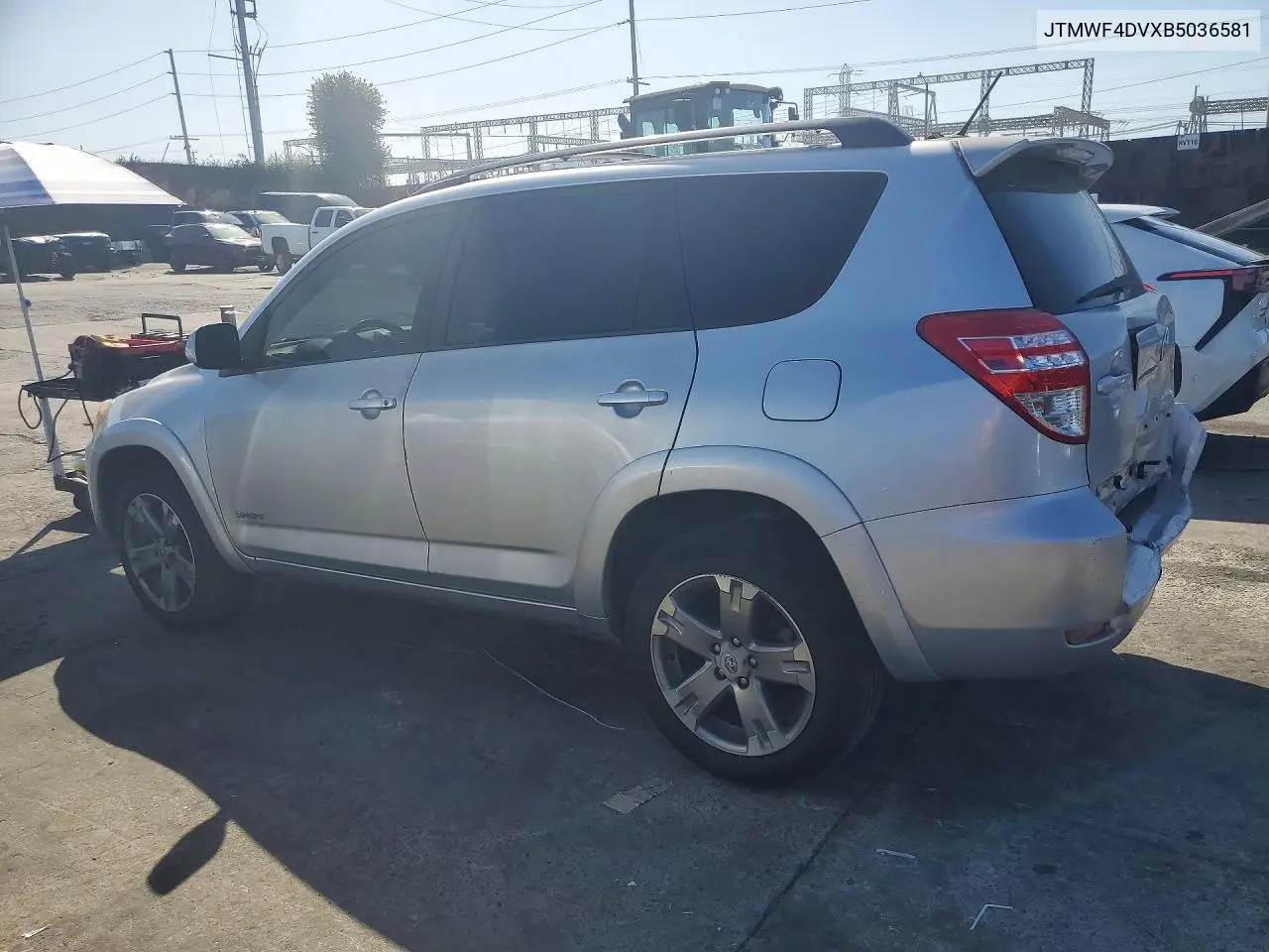 2011 TOYOTA RAV 4 VIN JTMWF4DVXB5036581 — фото 2