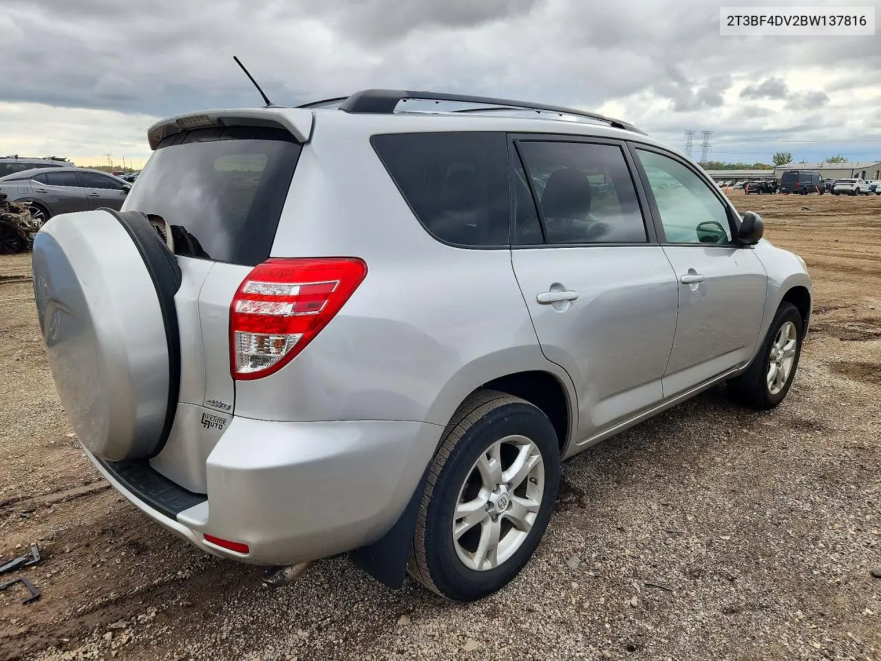 2011 TOYOTA RAV 4 VIN 2T3BF4DV2BW137816 — фото 3