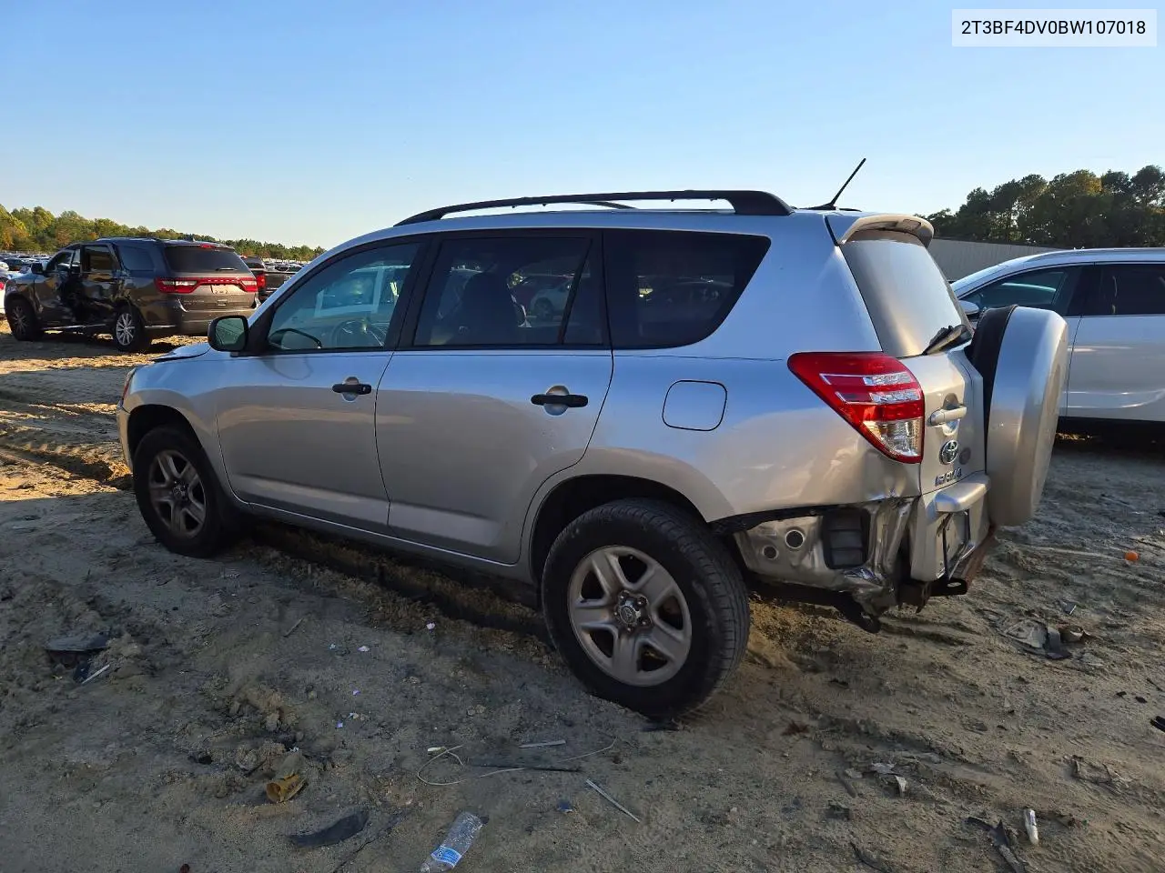2011 TOYOTA RAV 4 VIN 2T3BF4DV0BW107018 — фото 2