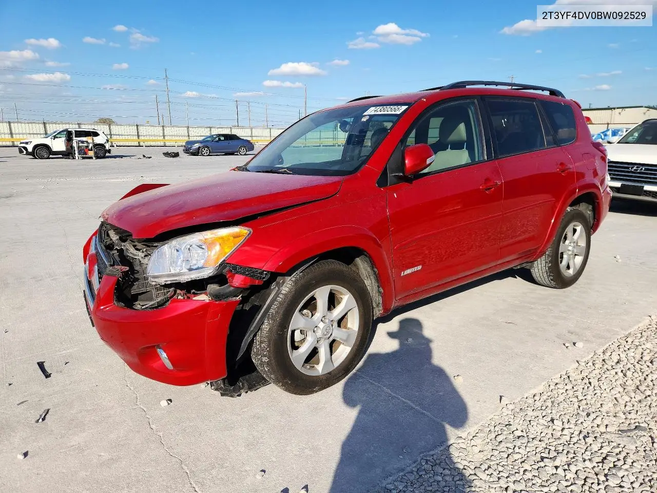 TOYOTA RAV 4 2011, VIN 2T3YF4DV0BW092529