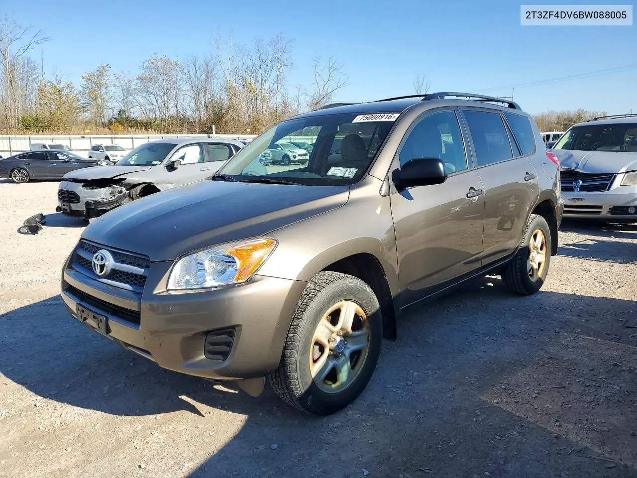 TOYOTA RAV 4 2011, VIN 2T3ZF4DV6BW088005