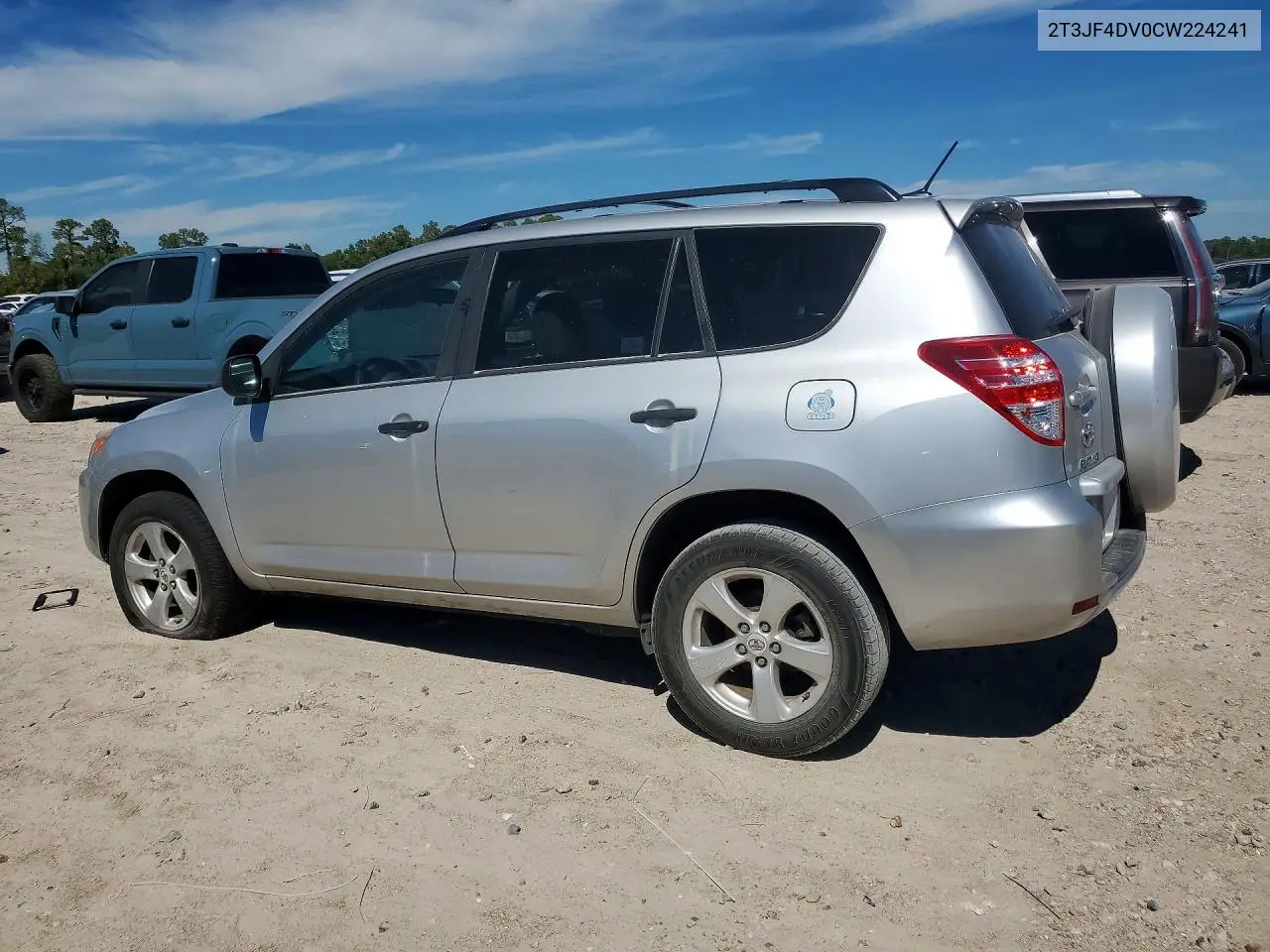 2012 TOYOTA RAV 4 VIN 2T3JF4DV0CW224241 — фото 2