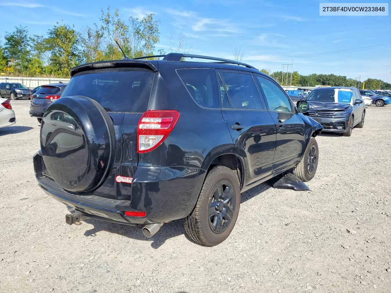 2012 TOYOTA RAV 4 VIN 2T3BF4DV0CW233848 — фото 3