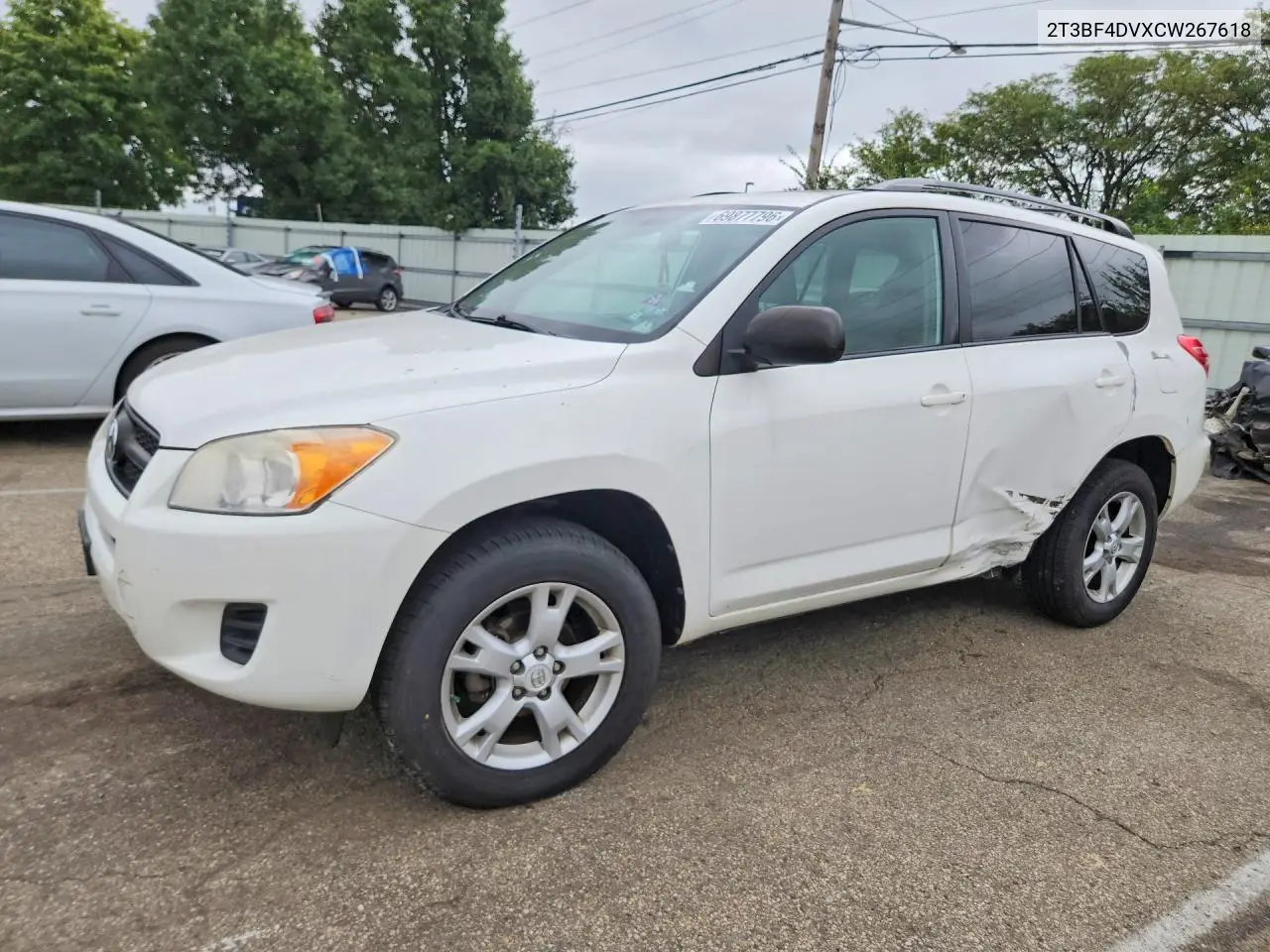 TOYOTA RAV 4 2012, VIN 2T3BF4DVXCW267618